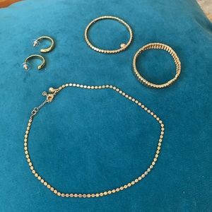 J.Crew gold jewelry bundle